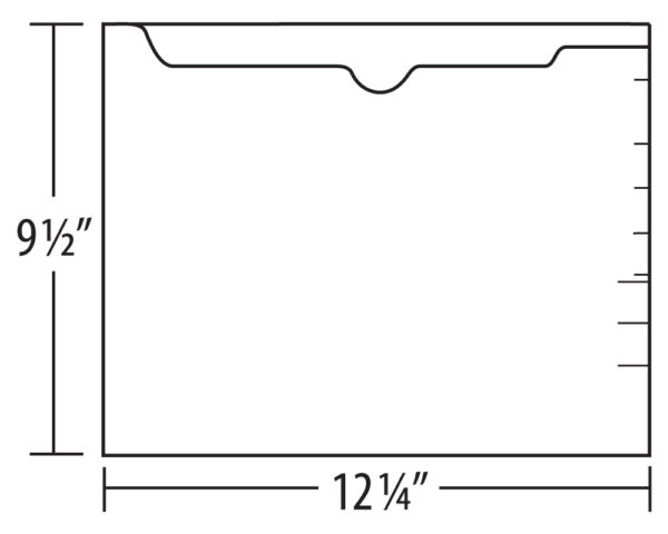 Image of Color One-Piece Pockets, Letter Size, 11 pt., Flat Pocket (Model #1166)