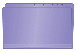 Image of Top Tab Colored File Folders, Legal Size, 11 pt., Double Ply (Model #1211)