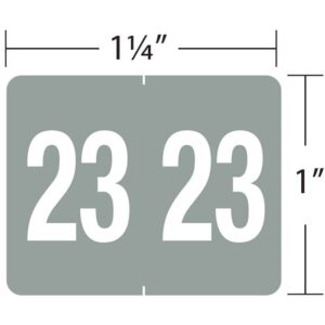 Image of 1.25″ x 1″ Year Roll Labels (Model# 4100YR)